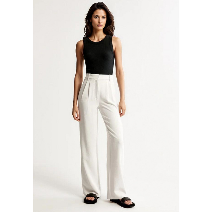 MERILYN - TAPERED WIDE LEG TROUSERS