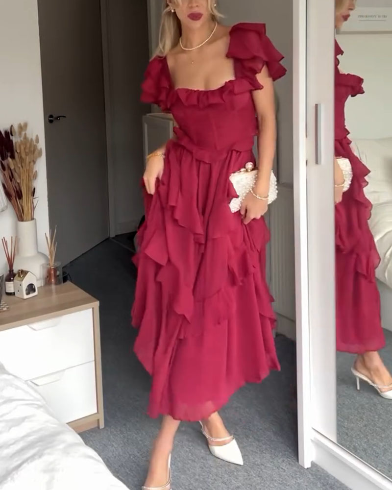 Elisa Ruffled Dress