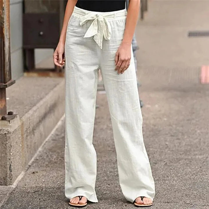 INGRID - STRETCH LINEN TROUSERS
