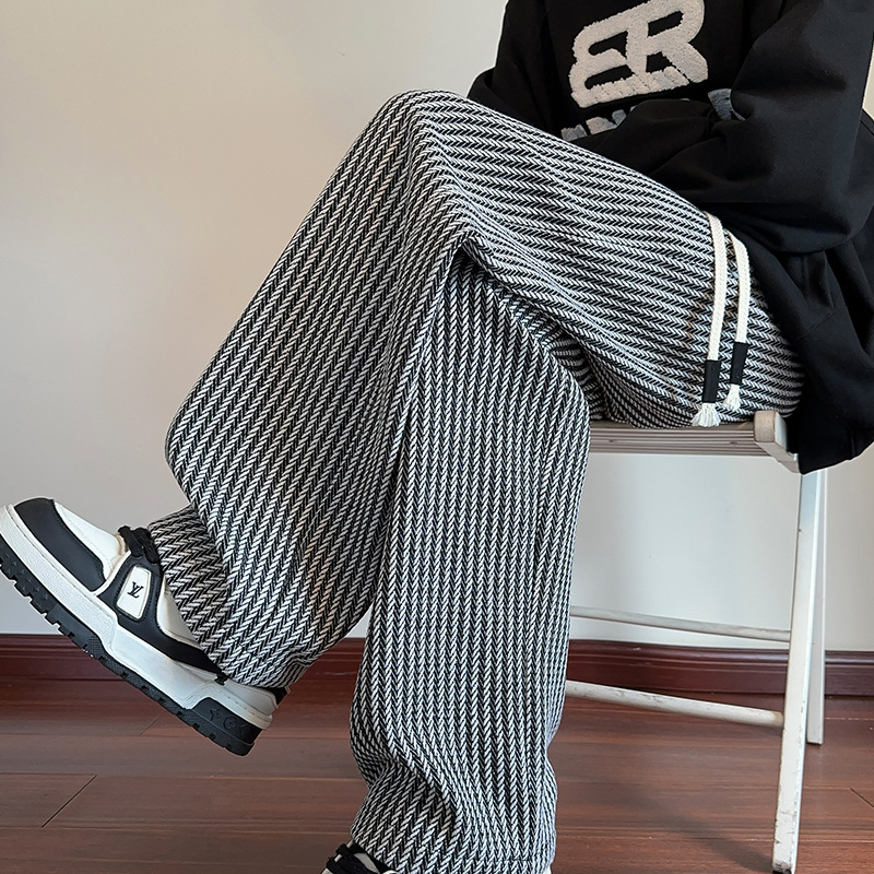 LESLEY - STRIPED LINEN PANTS