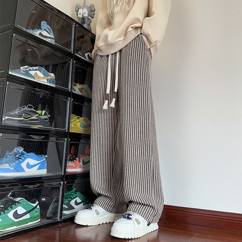 LESLEY - STRIPED LINEN PANTS