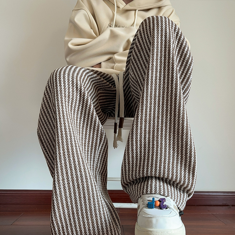 LESLEY - STRIPED LINEN PANTS