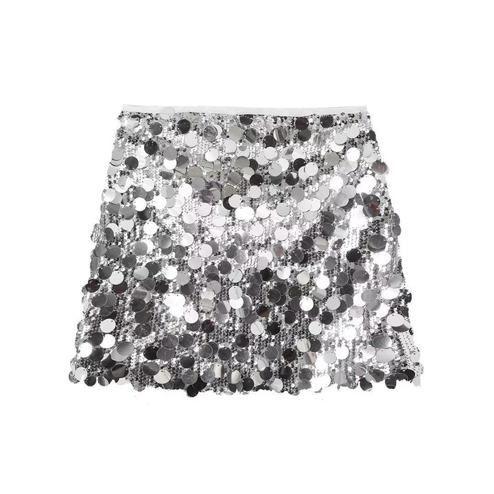 Londyn - Sparkling Black Sequin Mini Skirt
