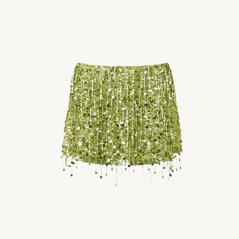 Leilani - Glamorous 2-Piece Beaded Fringe Set