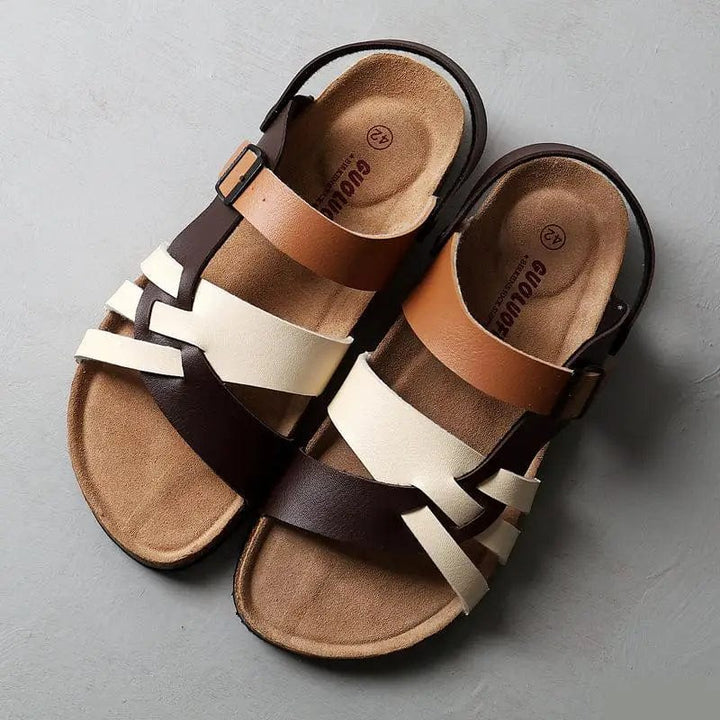CHRISANNE - COMFY STYLE LEATHER SANDALS