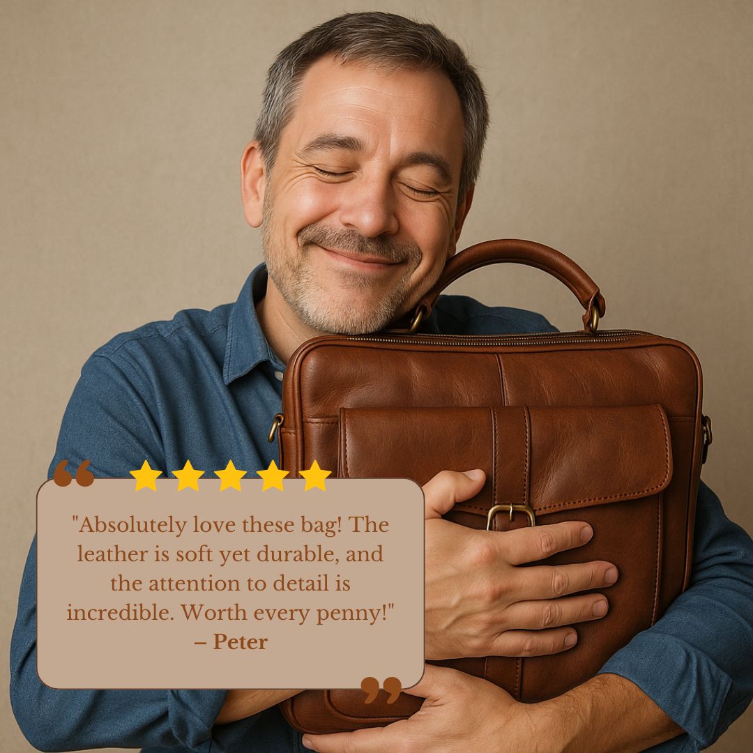 Josh | Men's Leather Professional Laptop Backpack