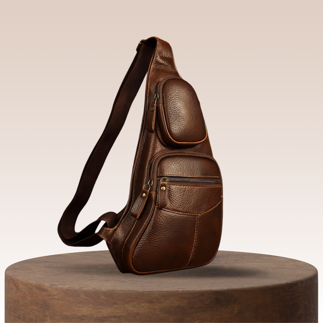 Renzo | Durable Men's Leather Sling Bag