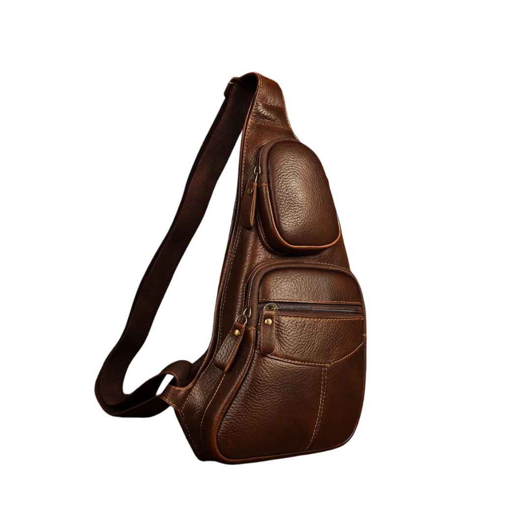 Renzo | Durable Men's Leather Sling Bag
