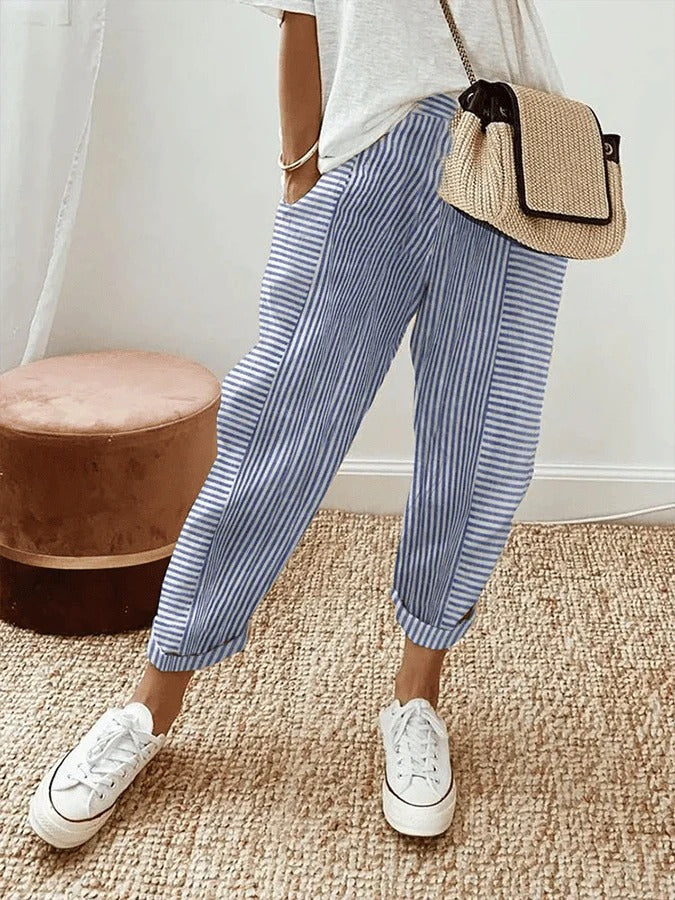 JASMIN - LAIDBACK STRIPED BOTTOMS