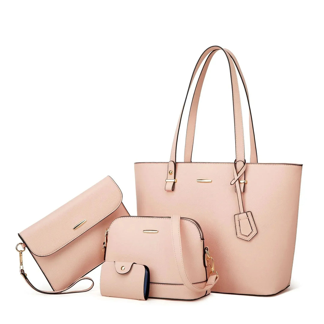 Ashby - Versatile 3-Piece Leather Handbag and Shoulder Bag Set