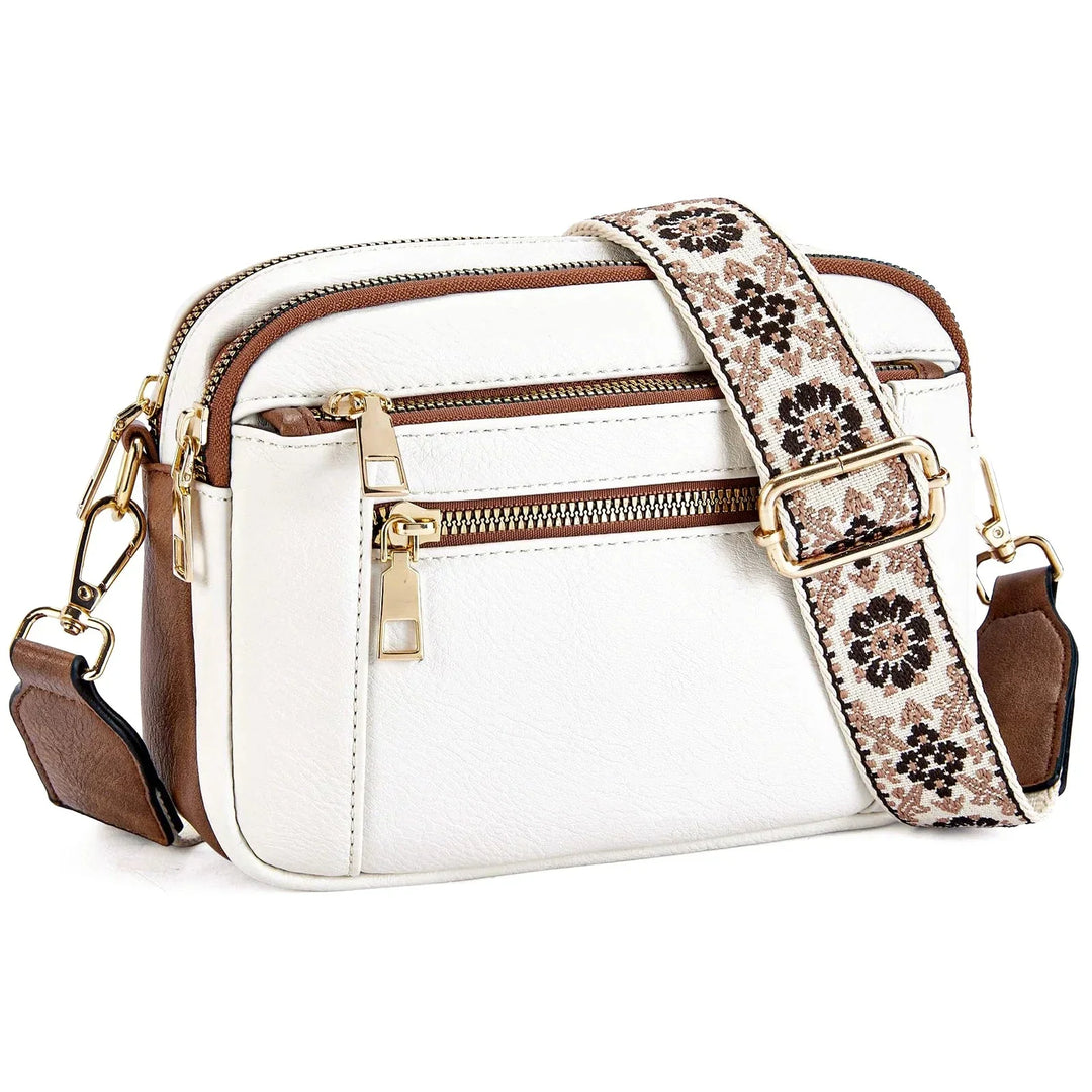 Fifer - Adjustable Colorful Strap Crossbody Bag