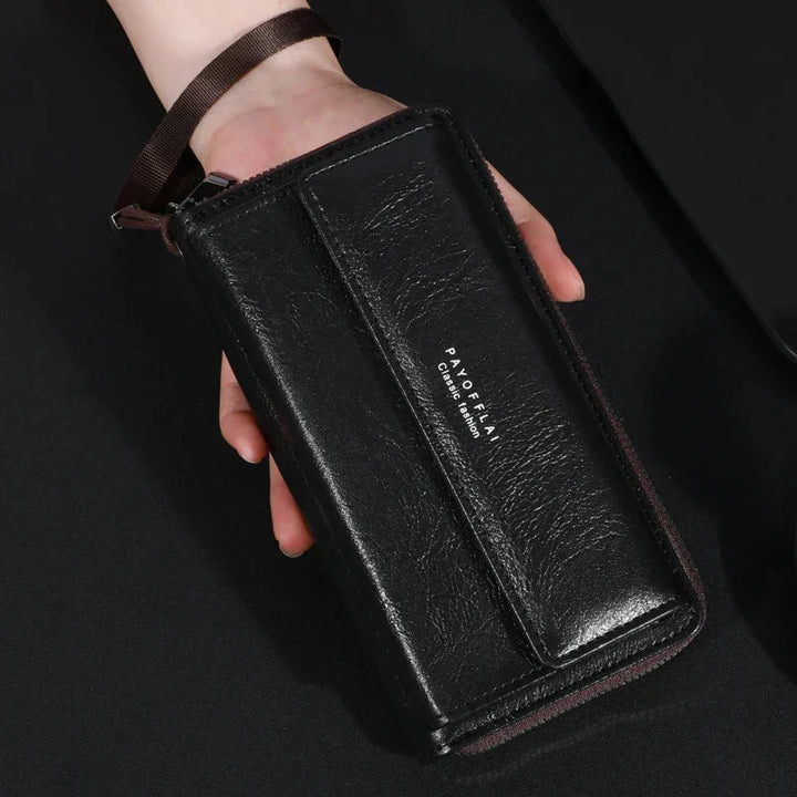 Briony - Multi-Functional PU Leather Zipper Clutch