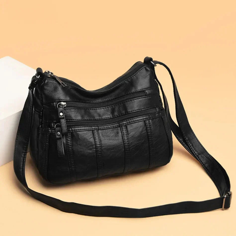 Oriana - Luxury PU Leather Multi-Layer Pockets Bag