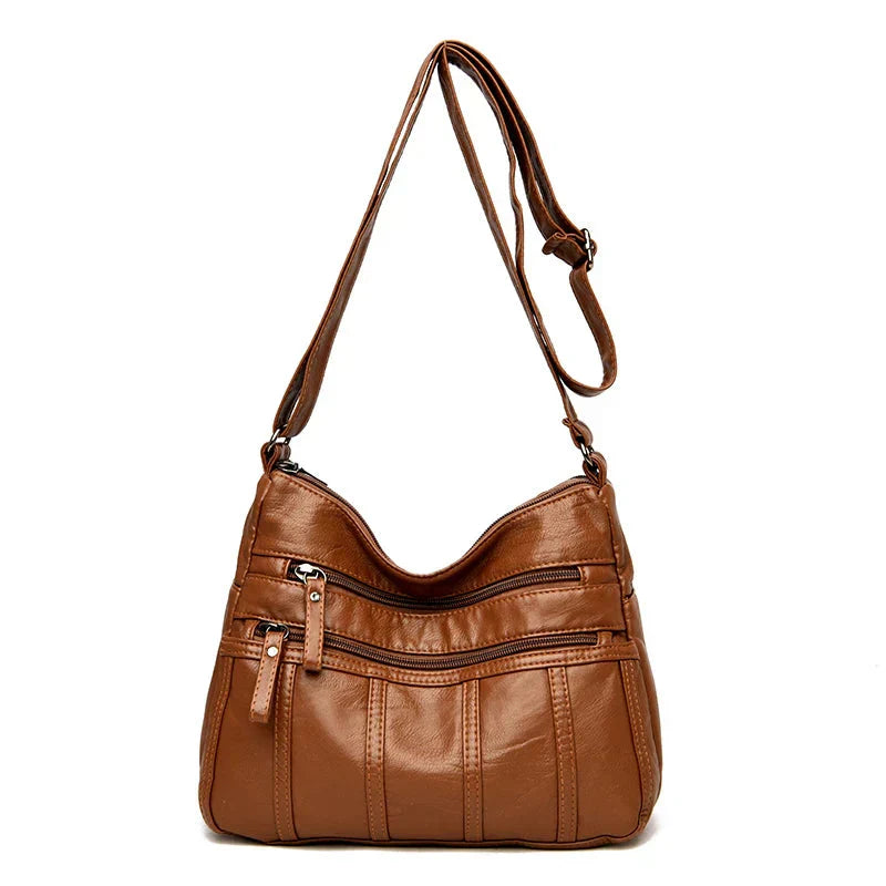 Oriana - Luxury PU Leather Multi-Layer Pockets Bag
