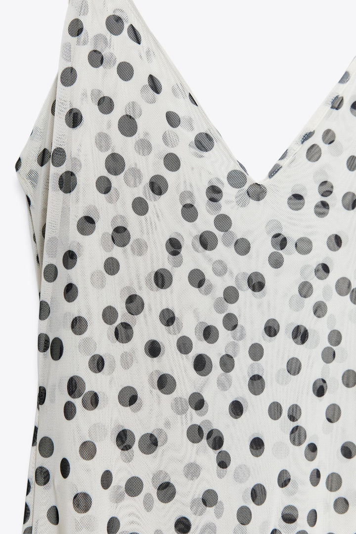 KENZIE - VINTAGE INSPIRED DOT MAXI DRESS