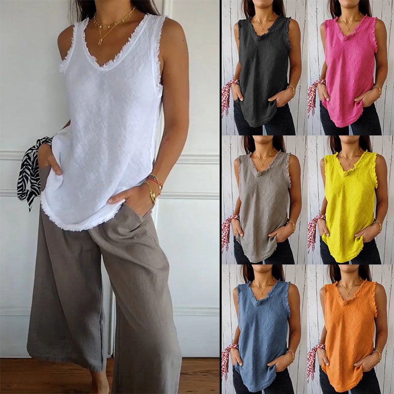 LEXIE - V-NECK SLEEVELESS TOP