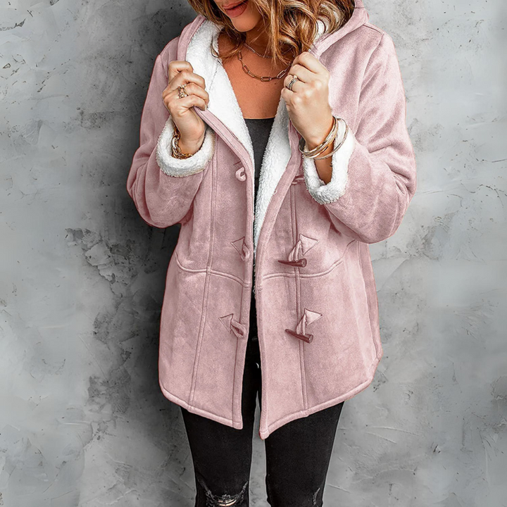 TENLEY - WARM HOODED BUTTON-UP COAT