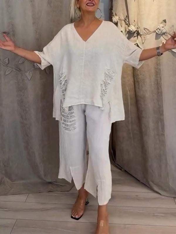 AALIYAH - BALI STYLE LINEN OUTFIT SET
