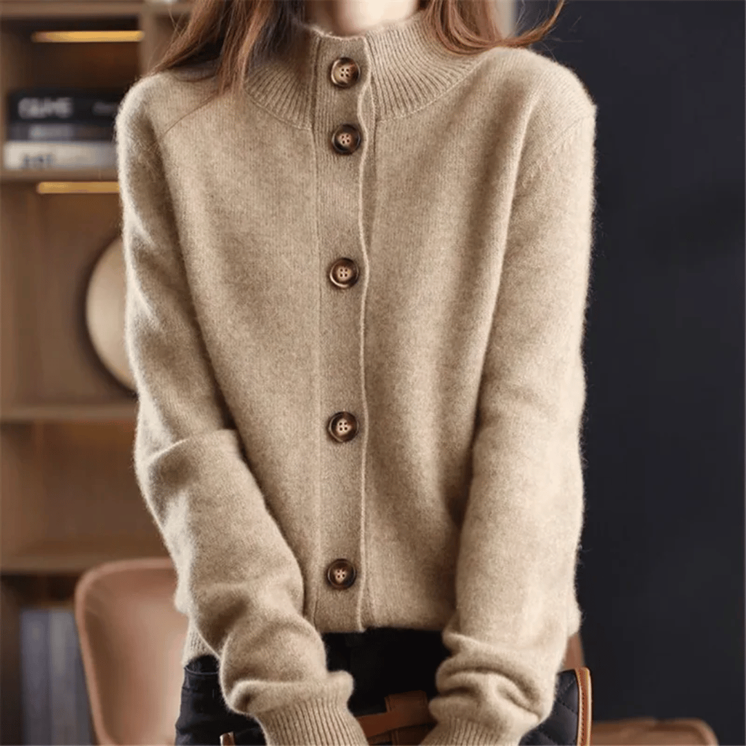 Celeste | Chic High-Neck Cardigan