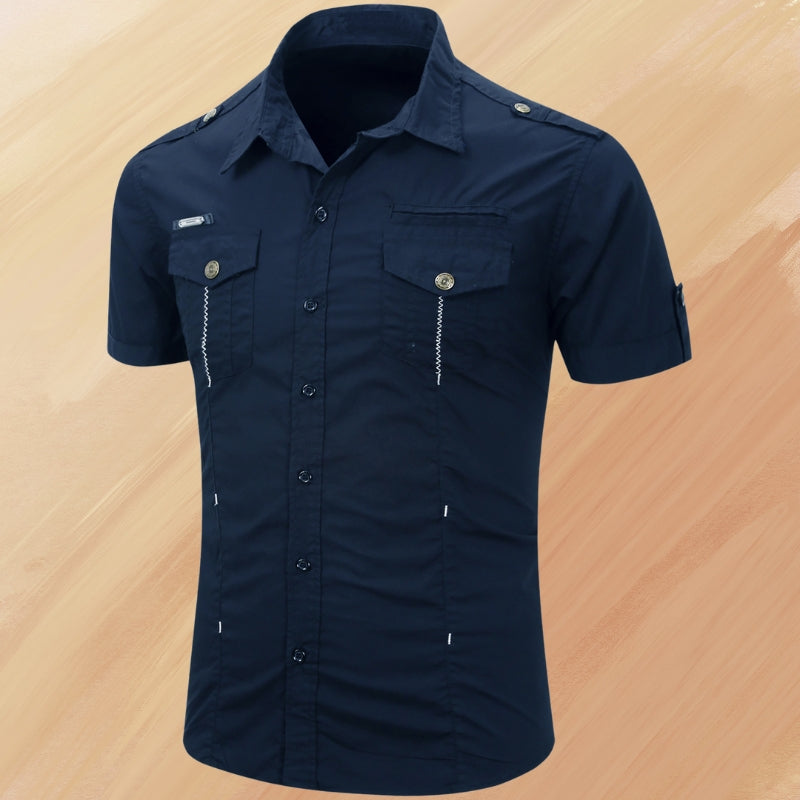 RANDALL - REFINED WARM-WEATHER BUTTON-UP WITH POCKET