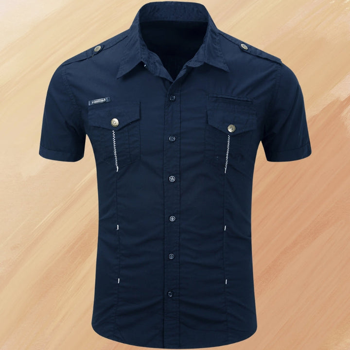 RANDALL - REFINED WARM-WEATHER BUTTON-UP WITH POCKET