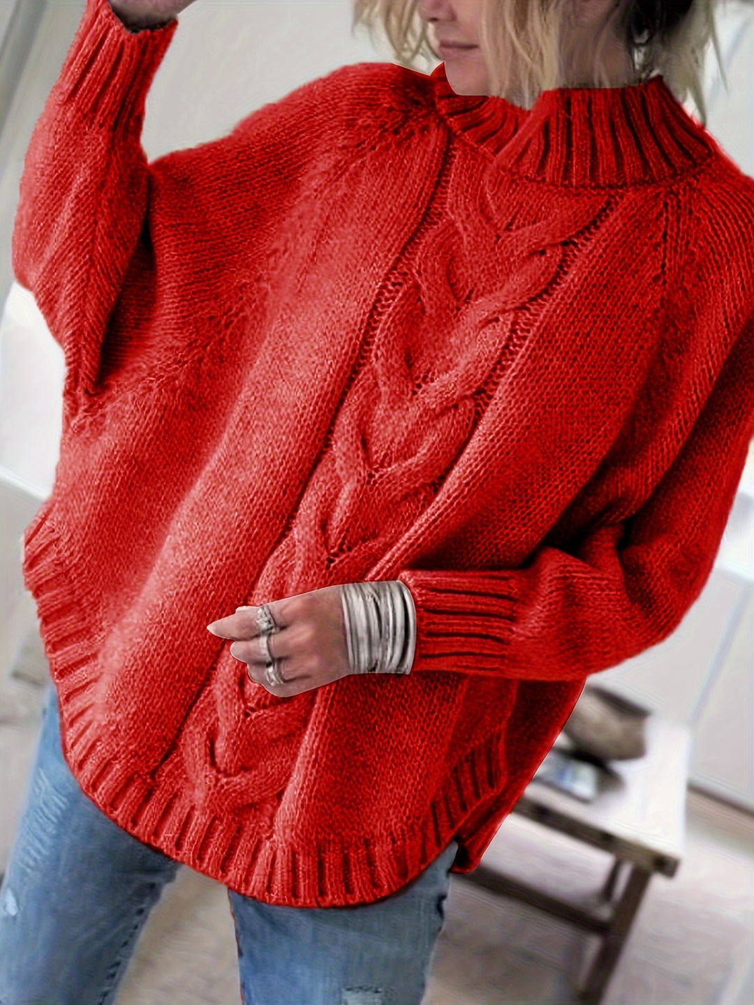 JANET - LOOSE TURTLENECK SWEATER