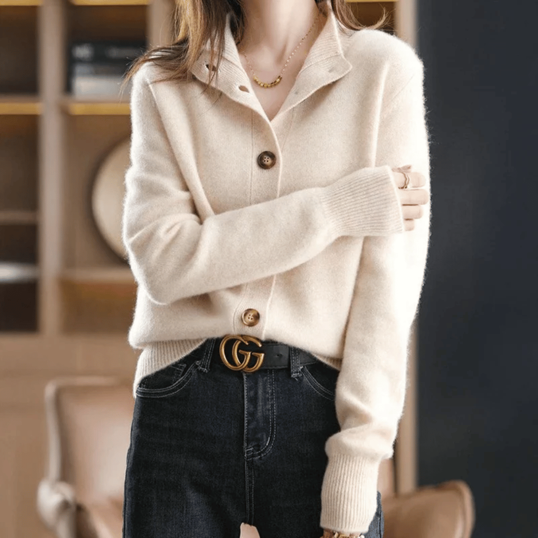 Celeste | Chic High-Neck Cardigan