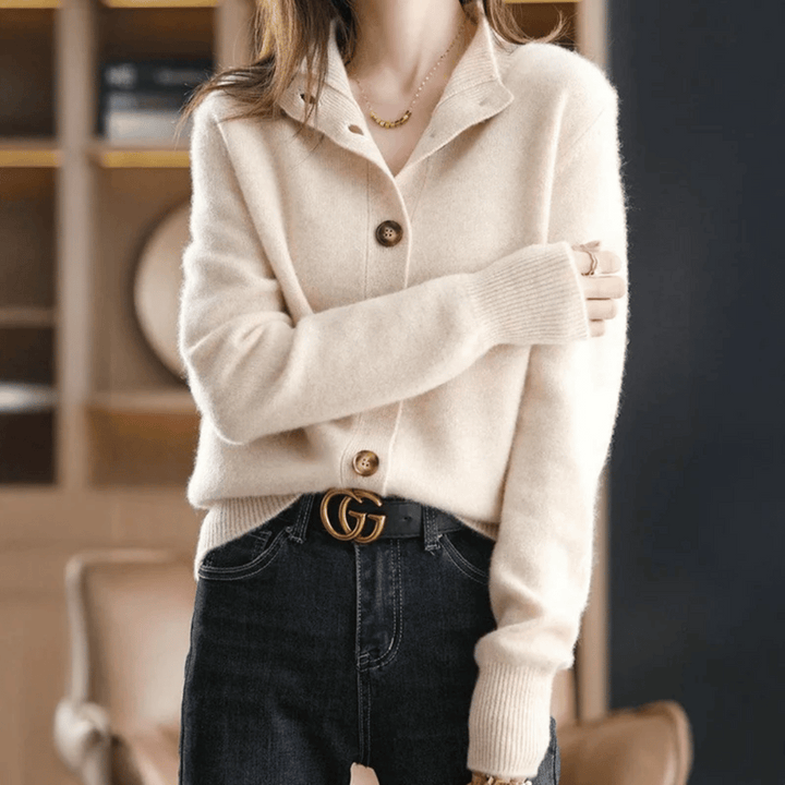 Celeste | Chic High-Neck Cardigan