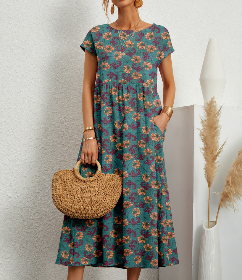 DEE - FEMININE FLORAL MIDI DRESS