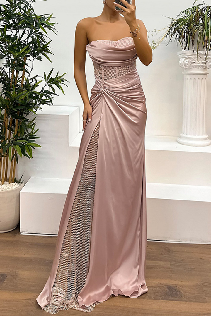 LAVILLA - DAZZLING PROM NIGHT STRAPLESS DRESS