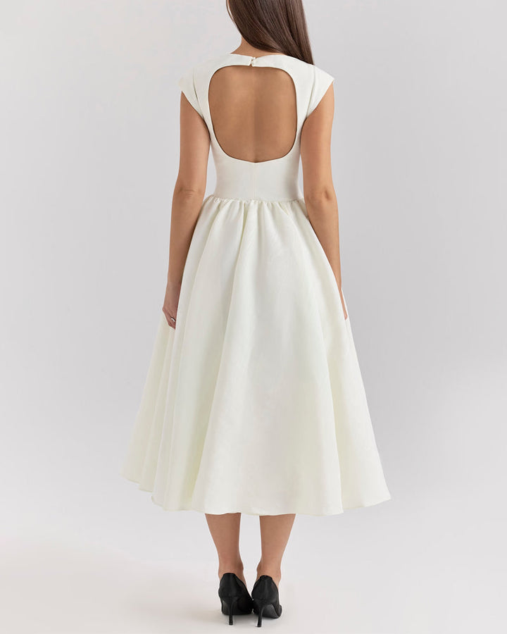 SHERYL - CLASSY SOLID COLOR FASHION DRESS