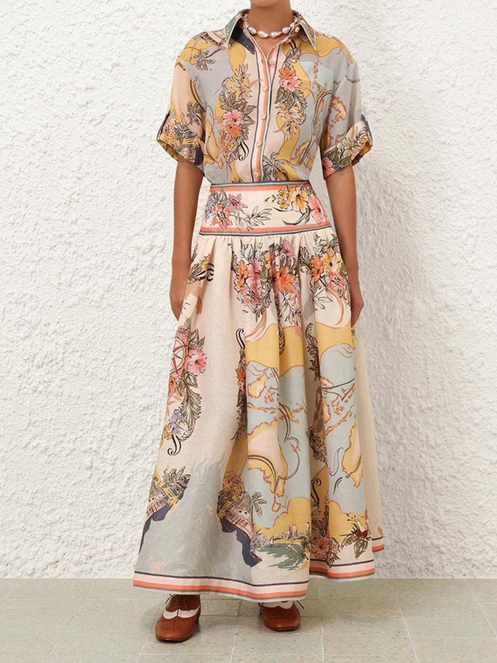 ALYSSA - ELEGANT FEMININE SKIRT and TOP