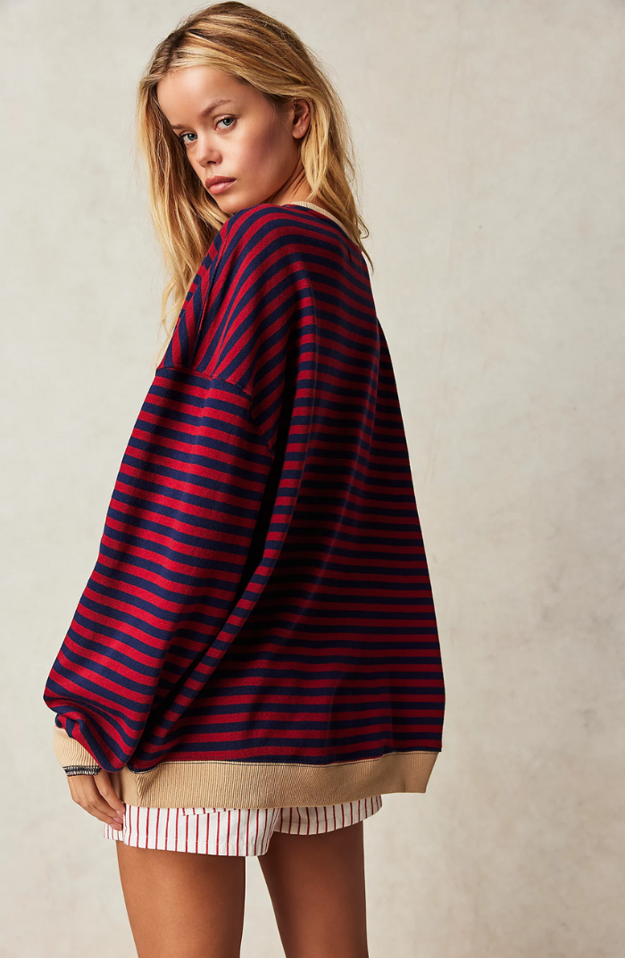 LINDA - OVERSIZED STRIPED SWEATER