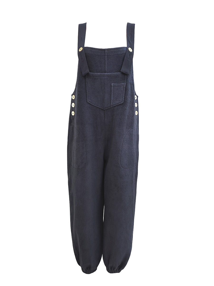 CALI - RELAXED DISTRESSED DENIM JUMPSUIT
