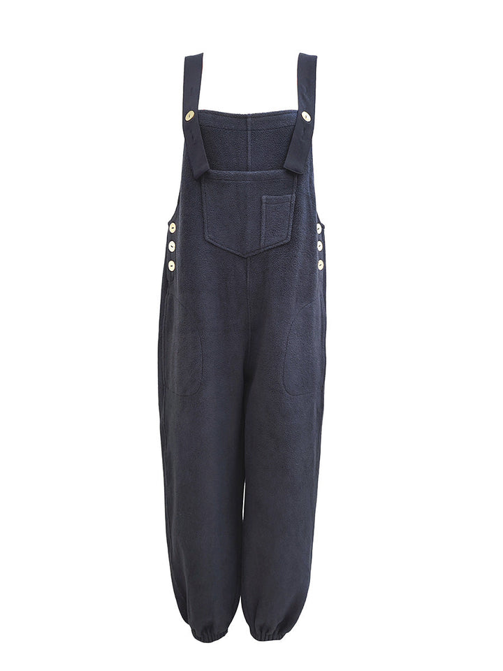 CALI - RELAXED DISTRESSED DENIM JUMPSUIT
