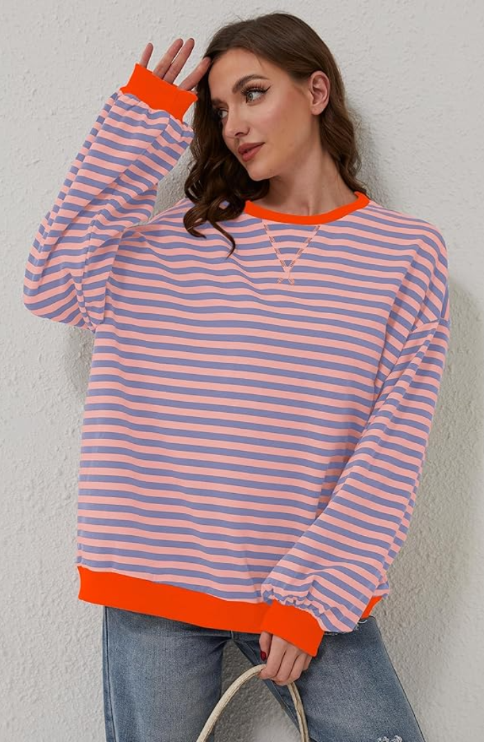 Manie - Striped Oversized sweater