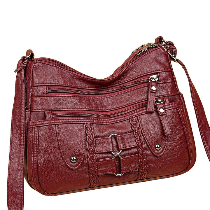 RACHEL - ANTI-THEFT CROSSBODY LEATHER BAG