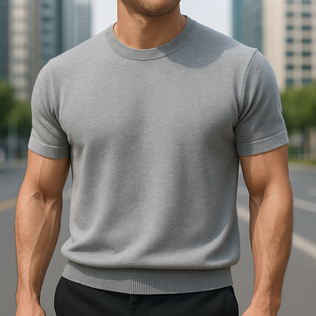 ESNOBIE - STYLISH BANDED BOTTOM T-SHIRT