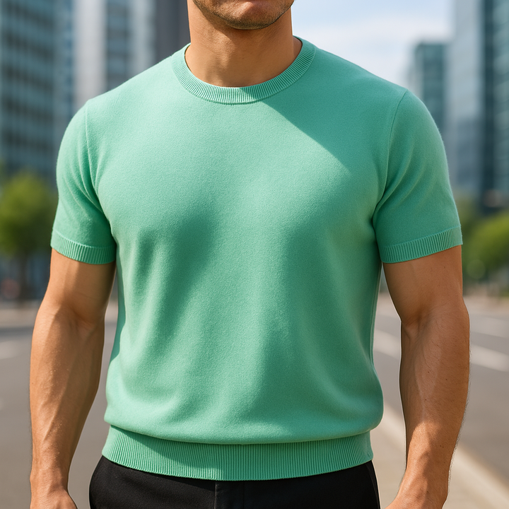 ESNOBIE - STYLISH BANDED BOTTOM T-SHIRT