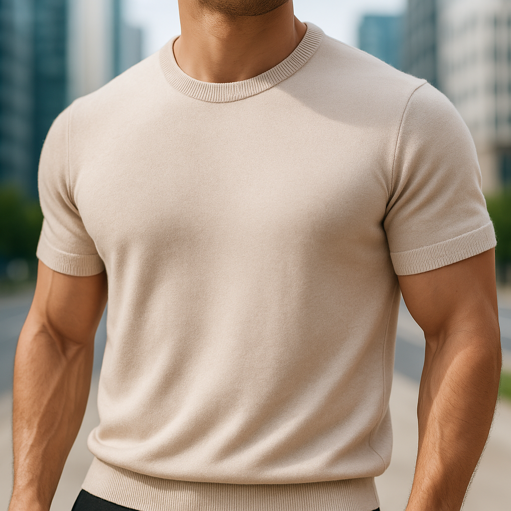 ESNOBIE - STYLISH BANDED BOTTOM T-SHIRT