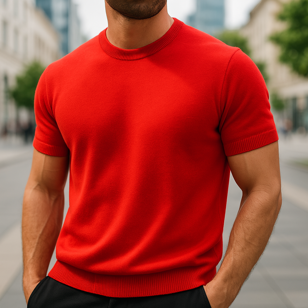 ESNOBIE - STYLISH BANDED BOTTOM T-SHIRT