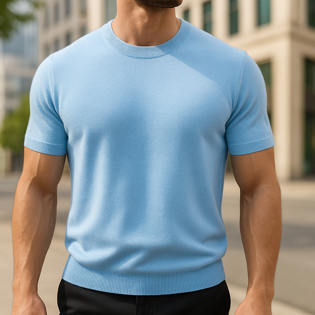 ESNOBIE - STYLISH BANDED BOTTOM T-SHIRT
