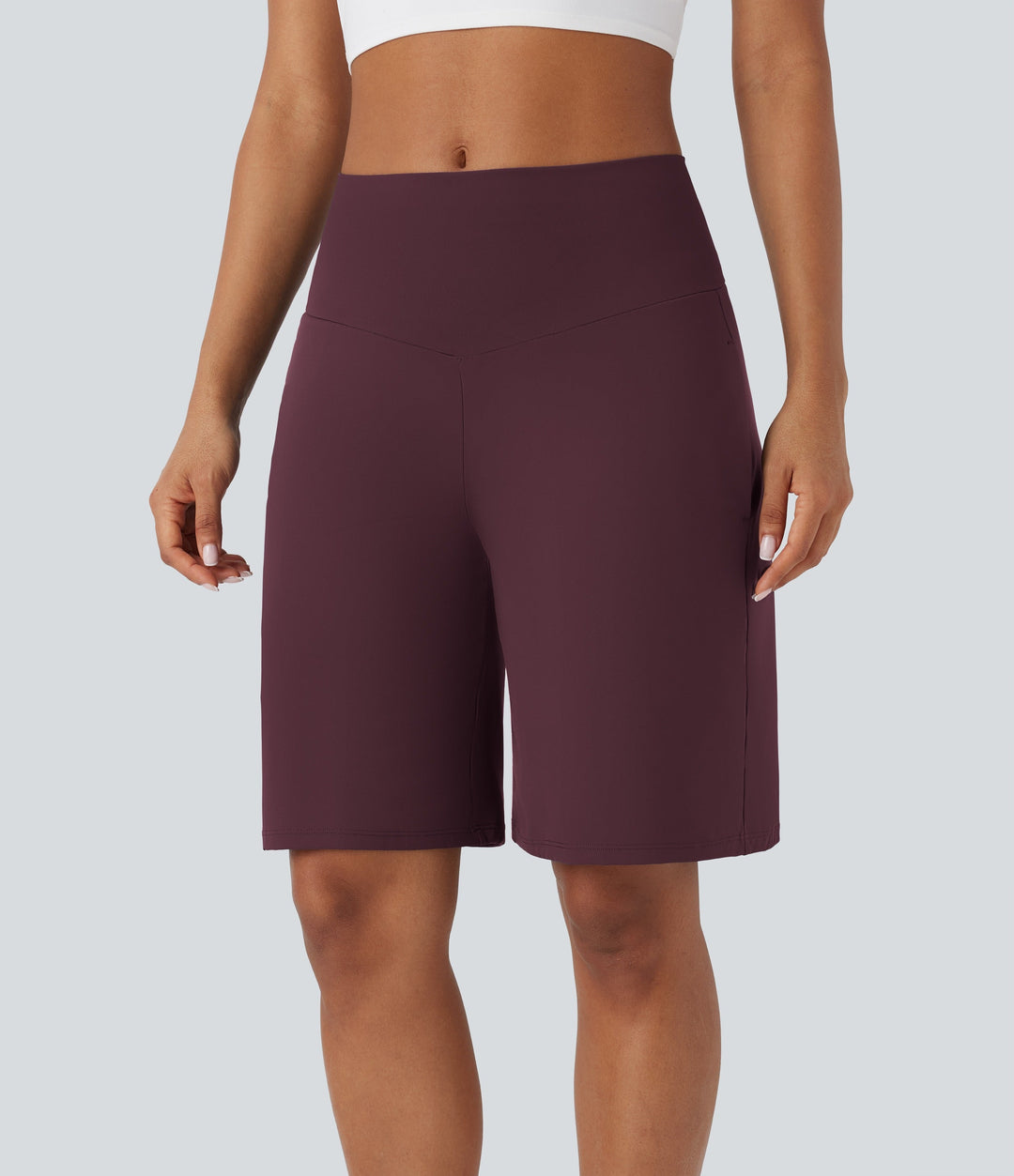 BAYLIN - ULTRA-HIGH WAIST ACTIVE SHORTS WITH POCKETS