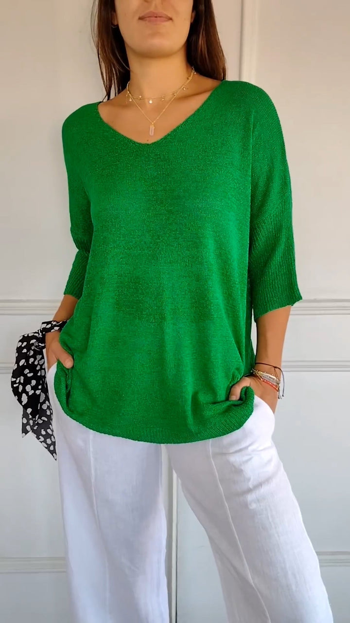 PIPER - V-NECK KNIT SWEATER