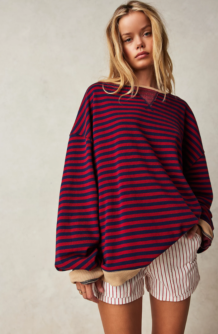 LINDA - OVERSIZED STRIPED SWEATER