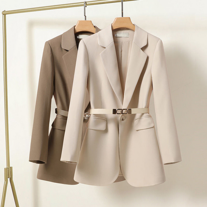 LIZA - WAIST-TIE TAILORED BLAZER