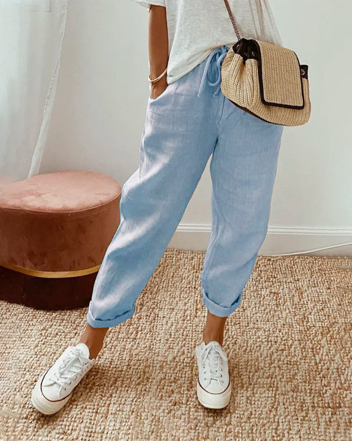 Ely | Anti Sweat Luxe Linen Pants