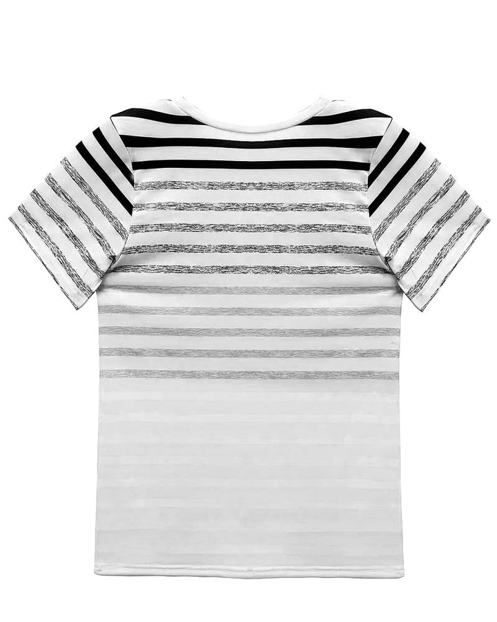 CAMILA - STRIPED CREW NECK T-SHIRT