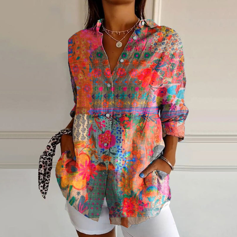 DEBBIE - FLORAL PATTERN BLOUSE