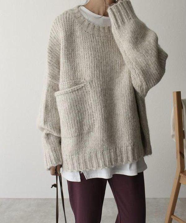 GRACE - SLOUCHY POCKET SWEATER